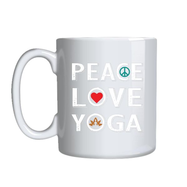 Peace Love Yoga Mug Gift Idea 152