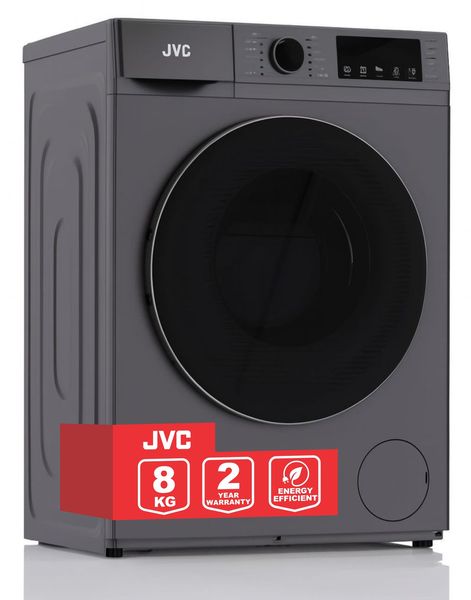 JVC 8kg Siver Front Loader Model Number WG-NLDF08H5S