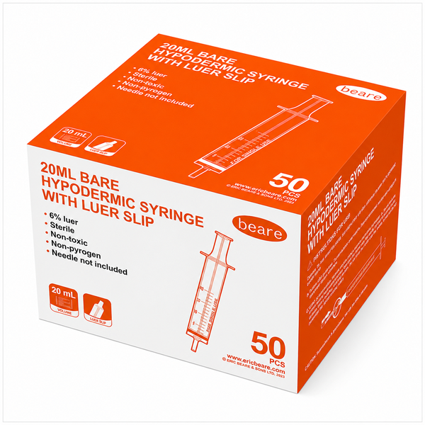 20ml 3-Piece Luer Slip Syringe