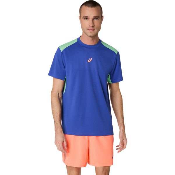 Asics Men's Padel Court Short Sleeve Padel T-Shirt - Dark Cobalt