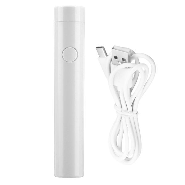 LED Nail Lamp Pen Manicure Phototherapy UV Dryer Light White Single Finger