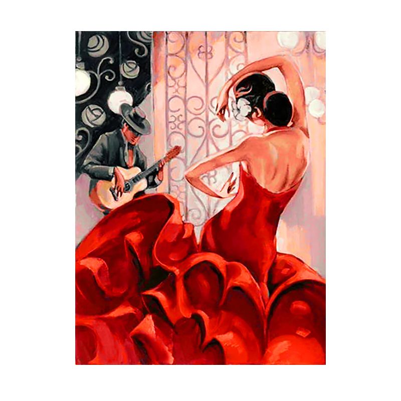 Diamond Painting DIY Kit,Full Drill, 40x30cm Flamenco Dancer and