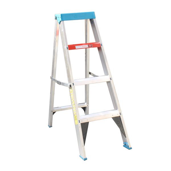 ValuStep Industrial Aluminium Step Ladder -4 Steps 115kg Safe Working Load