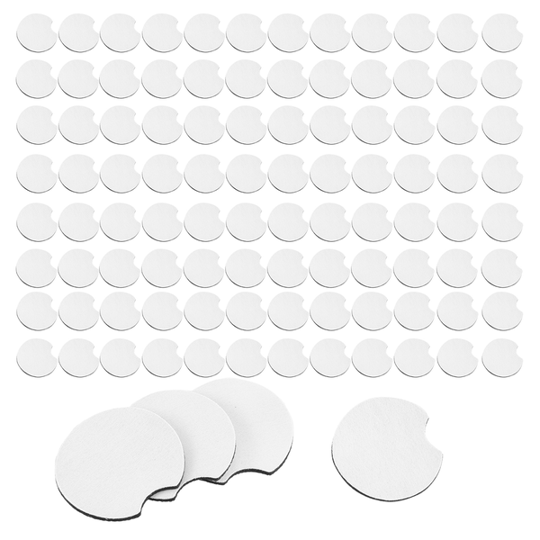 Sublimation Blank Car Coasters, for Sublimation DIY Crafts 100Piece