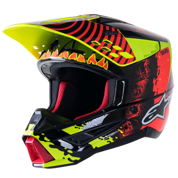 Alpinestars - S-M5 Solar Flare Helmet - Black/Red/Yellow