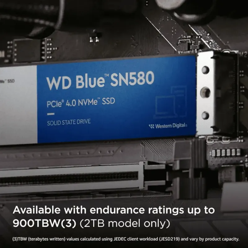 Western Digital 2TB WD Blue SN580 NVMe Internal Solid State Drive