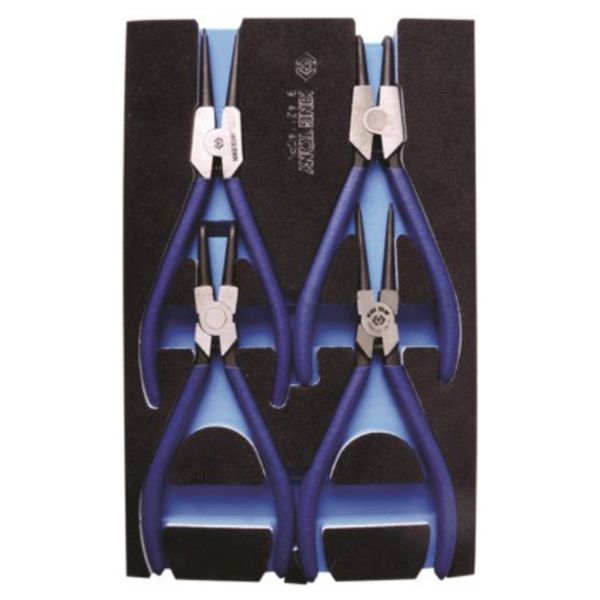 King Tony - Pliers Set Circlip 175mm 4 Piece Eva Foam