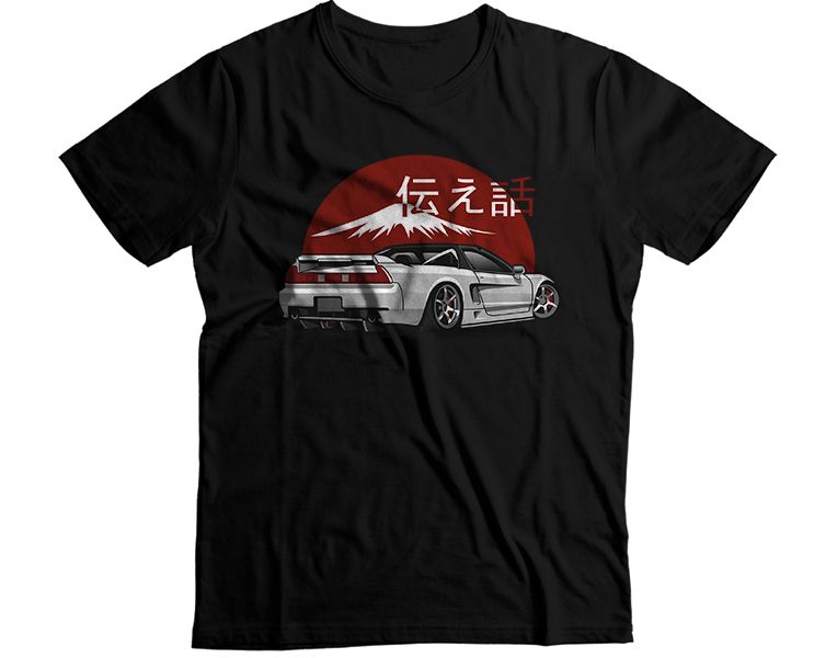 White Sports car Graphic T-Shirt