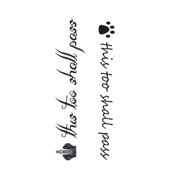 th-INK Semi-Permanent Tattoo kit - This Too Shall Pass - 70x120mm