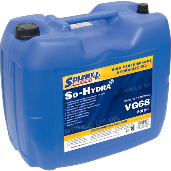20 Litre So Hydra VG68 Plus High Performance Hydraulic Oil