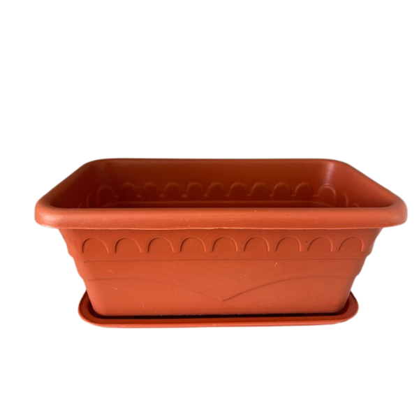 Rectangular Planter With Tray