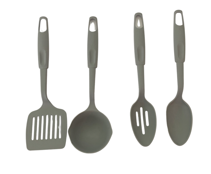 4 Piece Nylon Kitchen Set - Grey image
