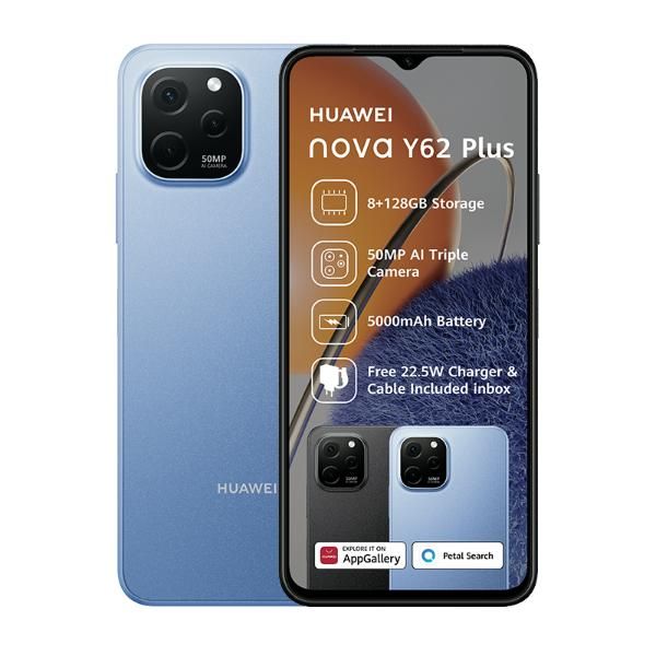 Huawei Nova Y62 128GB (Certified Pre-Owned) + TROO Charging Cable