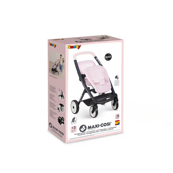 Smoby Maxi-Cosi Twin Pushchair Pink