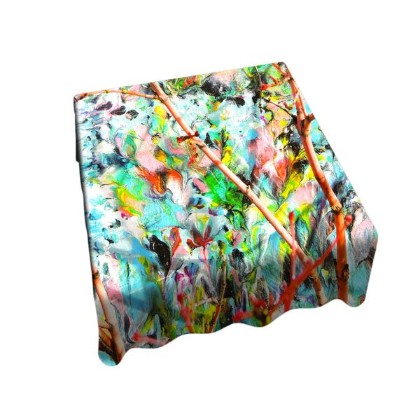 The Silent Bloom Square Tablecloth