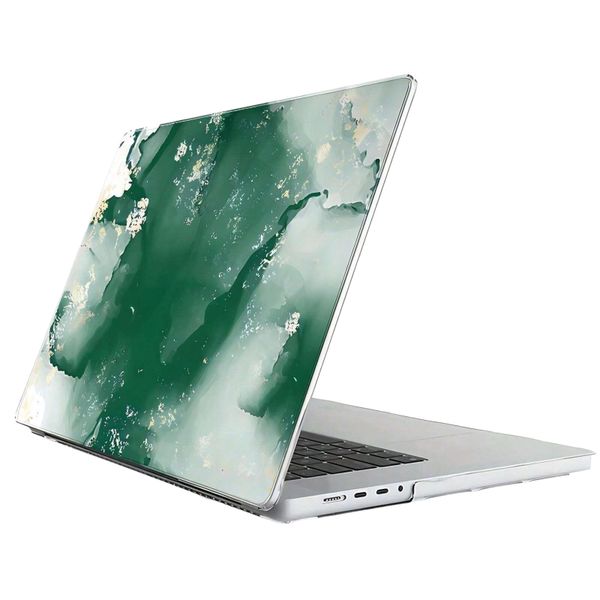 Aesthetic Marble Design Case For MacBook Air 15 M3 - Emerald Green