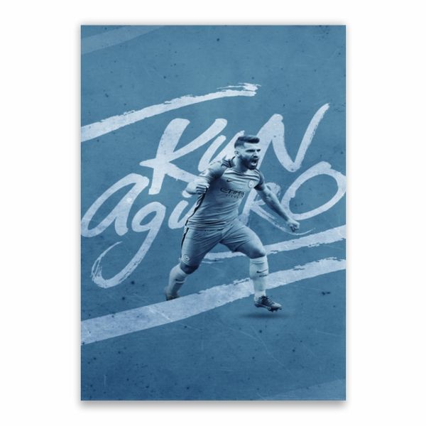 Kun Aguero Poster - A1