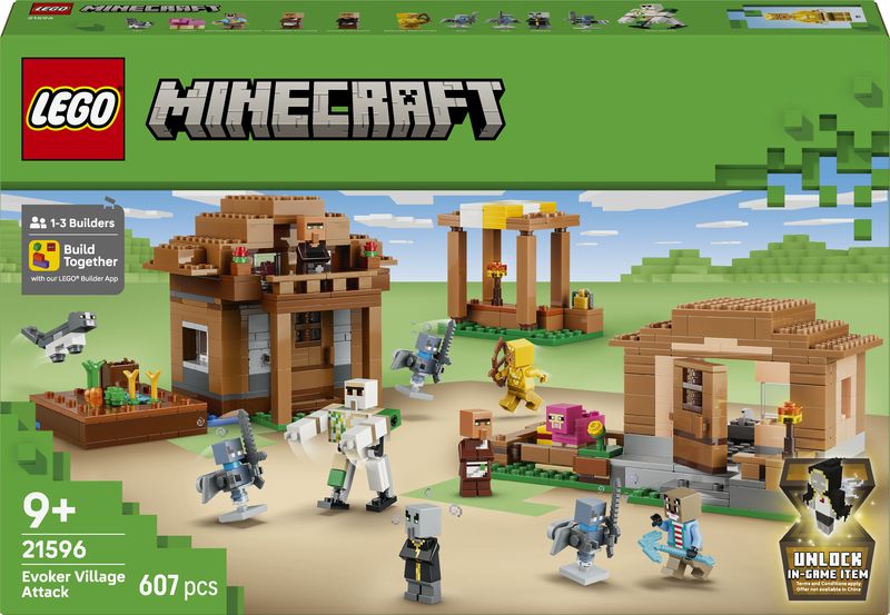 LEGO® Minecraft® Evoker Village Attack Toy Playset 21596