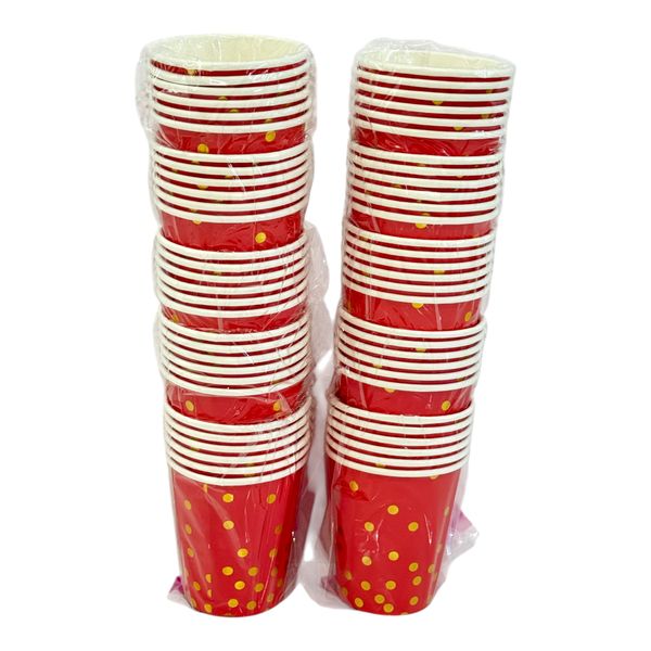 Disposable Party Cups 250ml Pack of 60