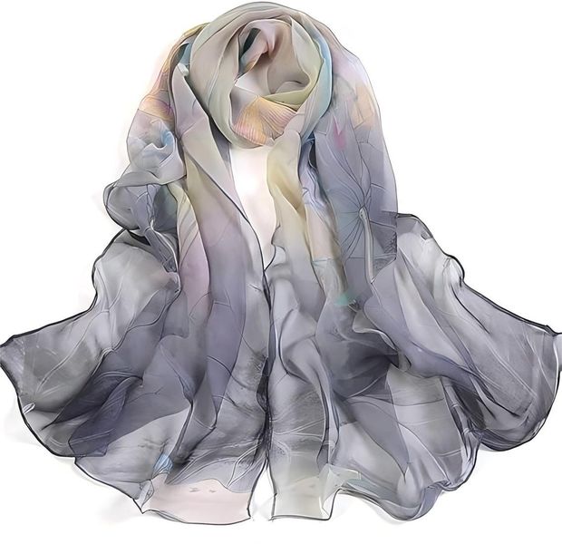 Scarfs Lightweight Print Floral Pattern Scarf Scarves Sunscreen Shawl
