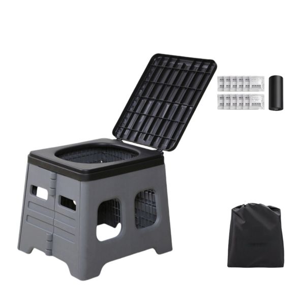 Toilet Stool Portable Folding Outdoor Use For Children And The Elderly