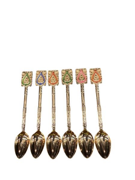 Gold Zinc Tea Spoon-JY70