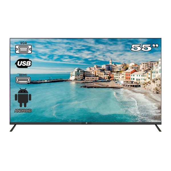 O - 55" 4K UHD LED Frameless Smart Android TV