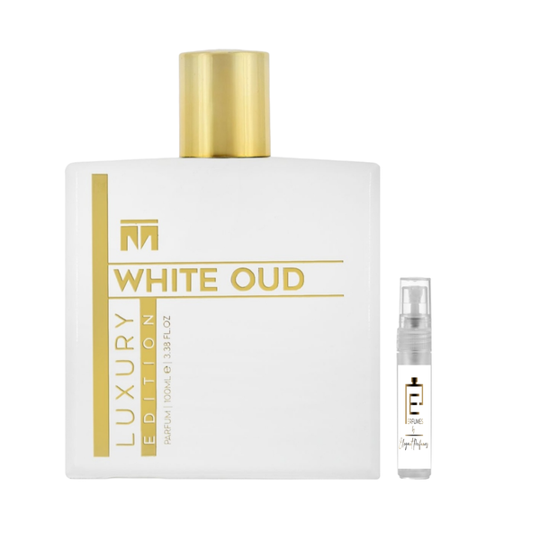 White Oud Luxury Edition 100ml with 5ml Elegance Perfume Bottle