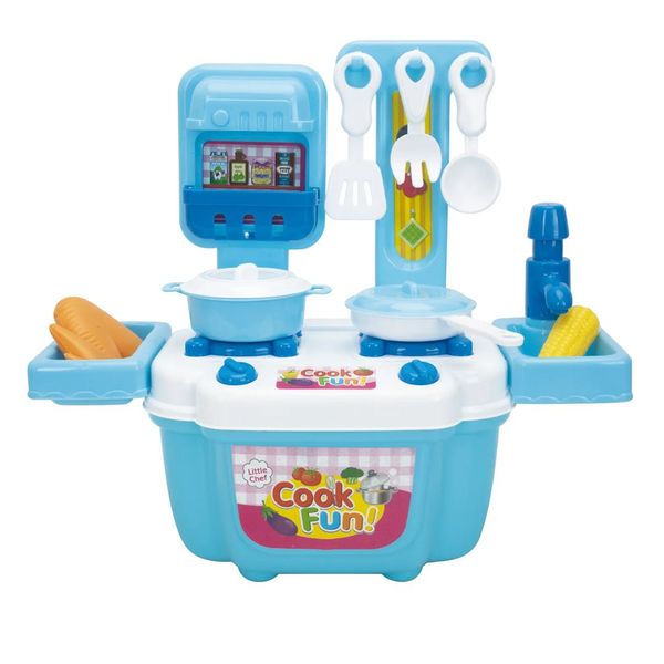 Mini Cooking Fun Kitchen Playset - 15 Piece Toy - Toys for Girls