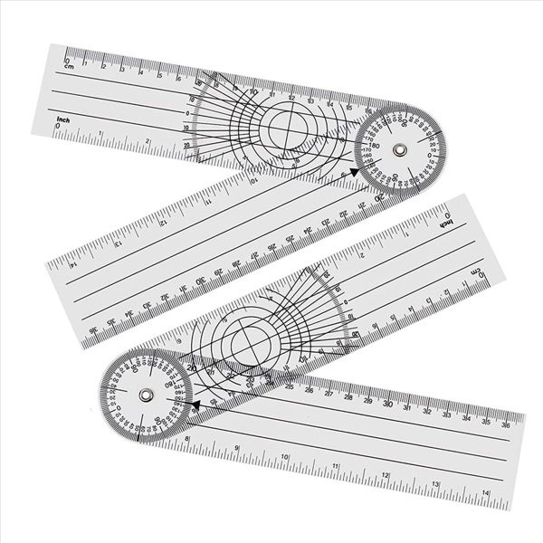 8 Pieces Goniometer Physiotherapy 360 Degree Rotation