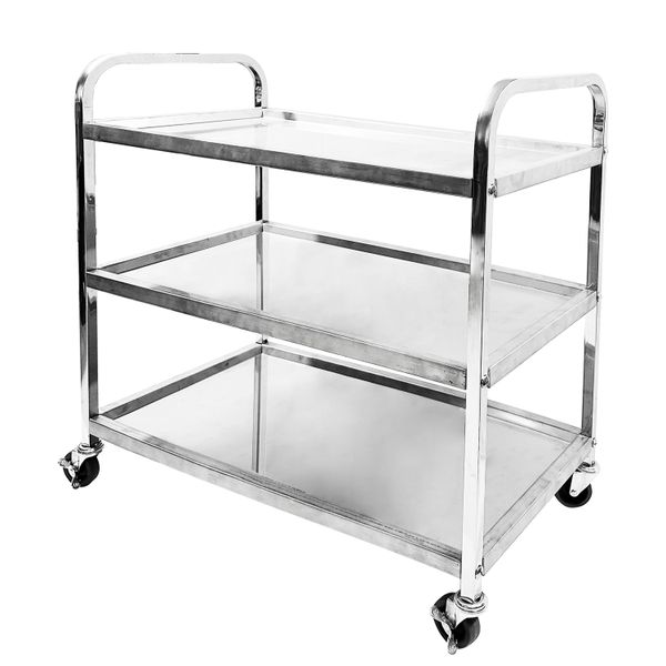 Steel King Stainless Steel 3 Tier Trolley