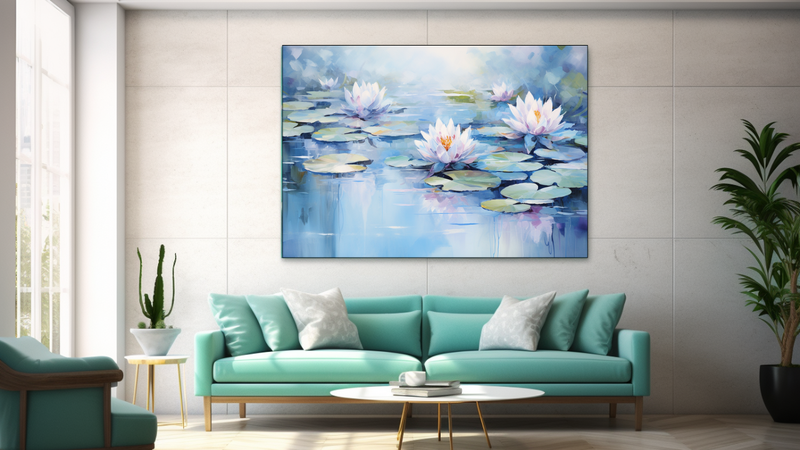 Canvas Wall Art - Lily Oasis Abstract - JT0112