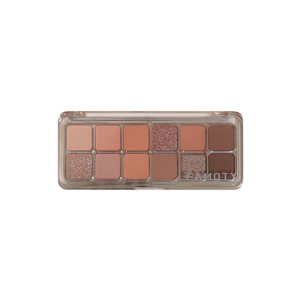 12-Color Matte Earth-tone Nude Makeup Low-saturation Eyeshadow Palette