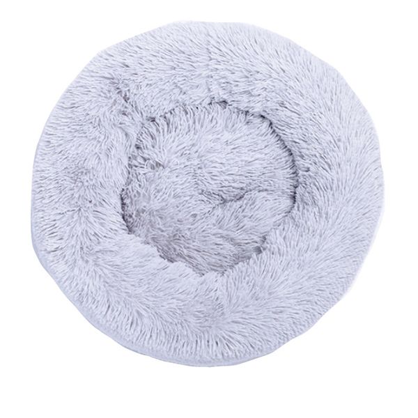 Pet Bed Plush 70cm Light Grey Dog