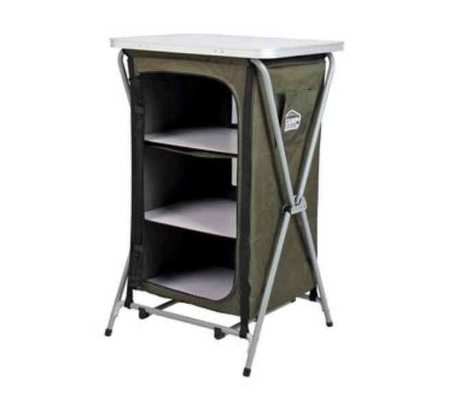 Camp Master 3-Shelf Steel Cupboard
