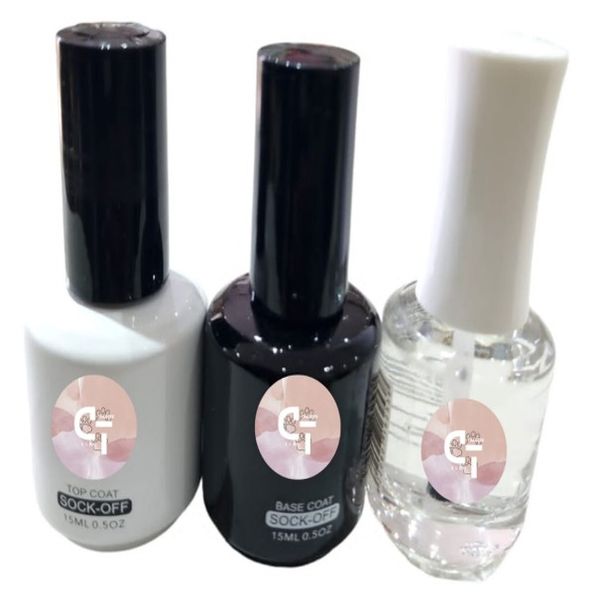 Cleo 15ml Base Coat, Top Coat &amp; Primer
