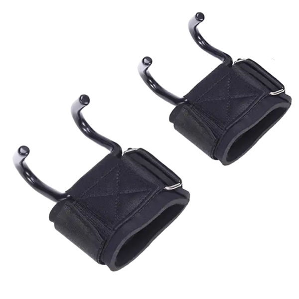 2 Piece of Adjustable Wrist Strap Weight Lifting Hooks F49-8-907