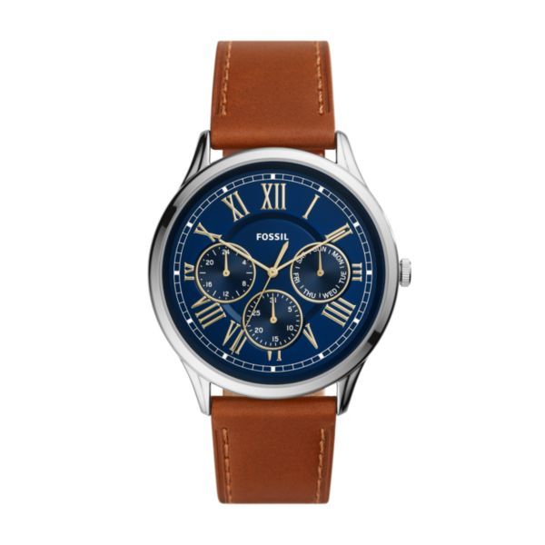 Fossil Pierce Multifunction Luggage Leather Watch-FS5703