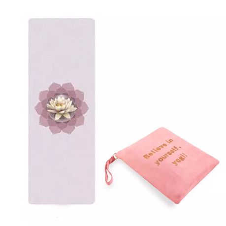 Eco Rubber Yoga Mat, Blush Pink