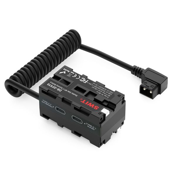 Swit DB-F570 - Dual-Side NP-F Dummy Battery with USB-C