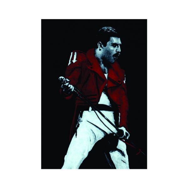 Freddie Mercury Red Jacket - A1 Poster
