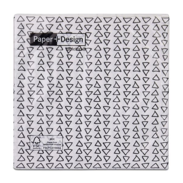 Paper + Design - Napkins - Triangles - 33cm x 33xm - 20 pack