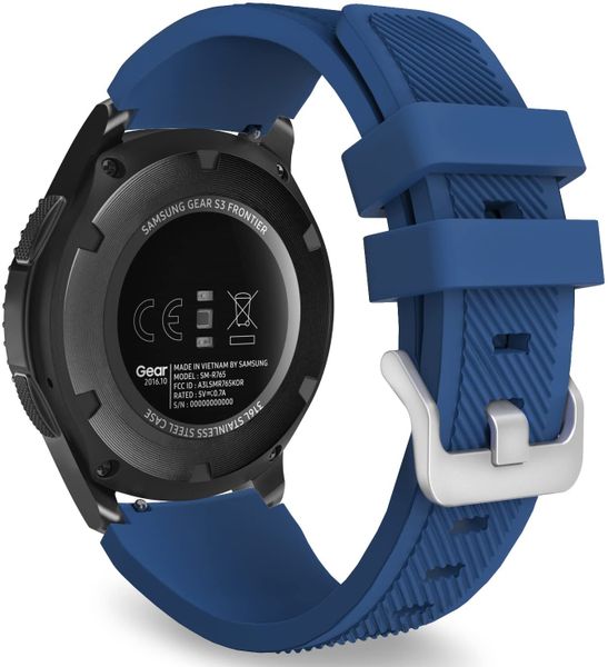 22mm Silicone Strap Compatible with Huawei Watch GT (46mm) - Navy