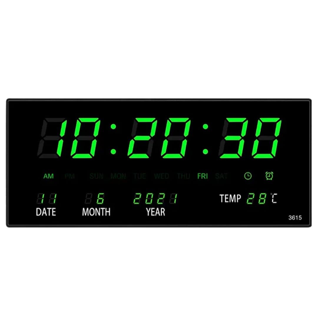 Digital LED Wall Clock - Calendar and Temperature | Shop Today