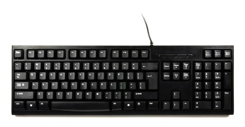 Port Connect Office Budget Wired Keyboard-Black