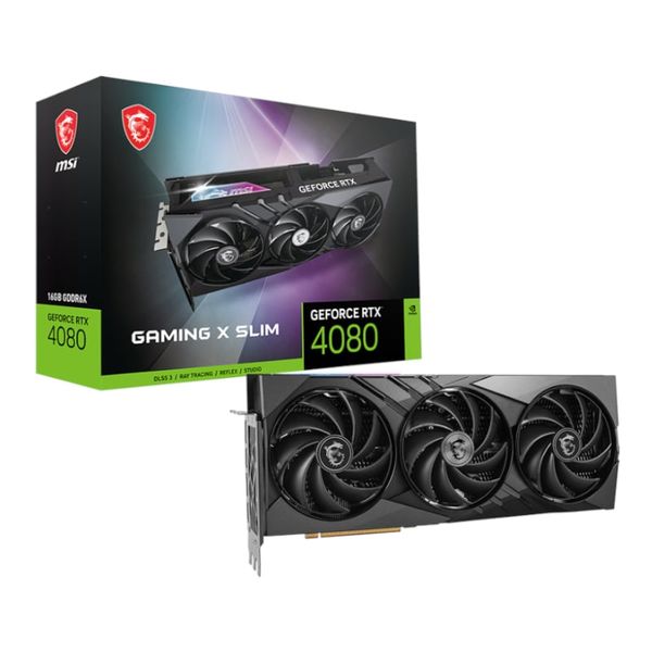 MSI GeForce RTX 4080 Gaming X SLIM 16GB Graphics Card
