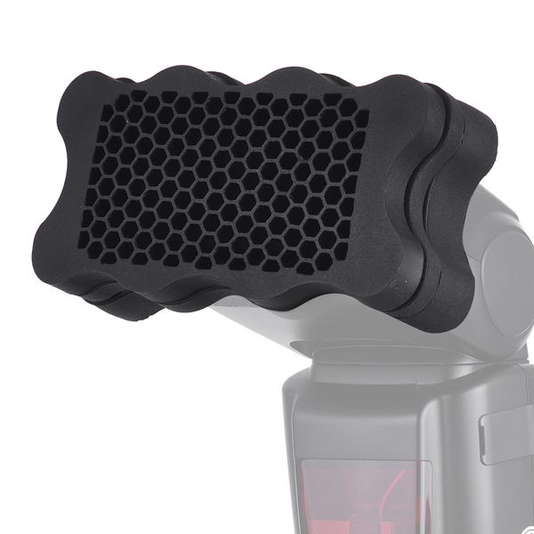 Flash Honeycomb Grid + 7Pieces Color Gels, Multi-Brand Compatible