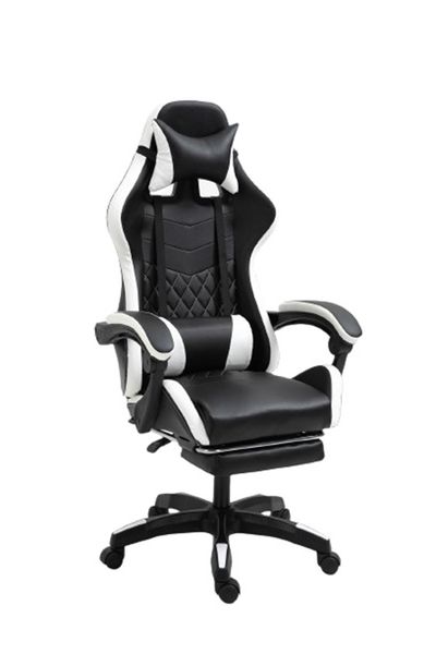 WHITEline Xtreme PRO gaming chair with foot rest