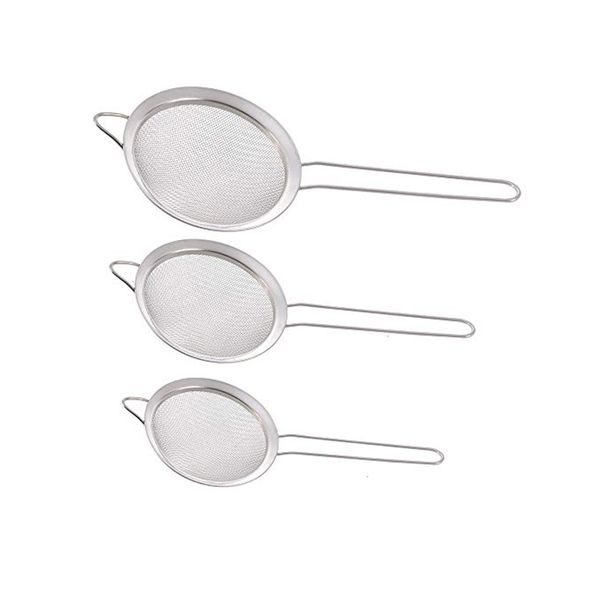 3 Piece Stainless Steel Mesh Strainer