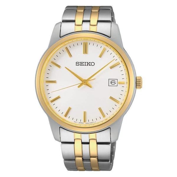 SEIKO - Mens Gold Dial Stainless steel Strap Watch-SUR402P1-SUR402P1